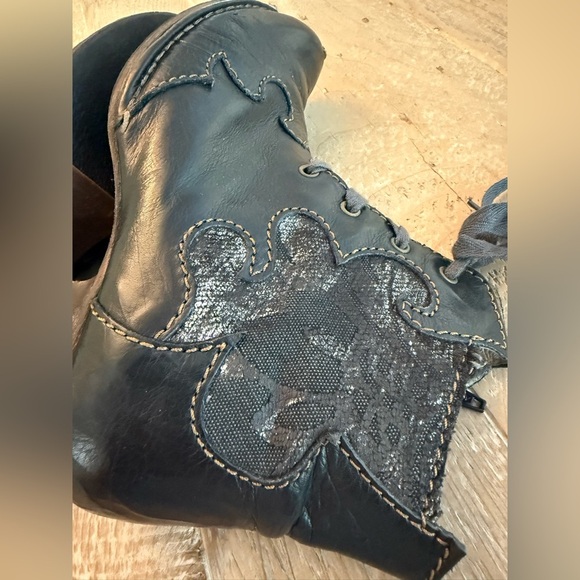 Rovers Steampunk Bohemian Leather lace up ankle boot 40 - Picture 7 of 9